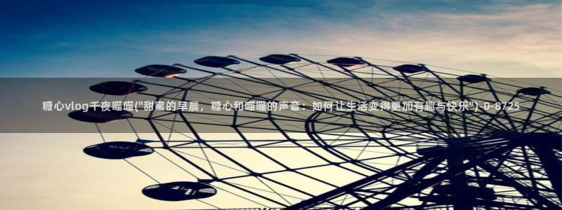糖心vlog不见星空
